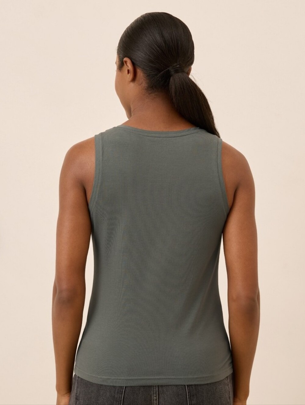 Bundle - Pact Luxe Essential Short Luxe Stretch Jersey Tank Castor Green XXXL - Picture 3 of 16